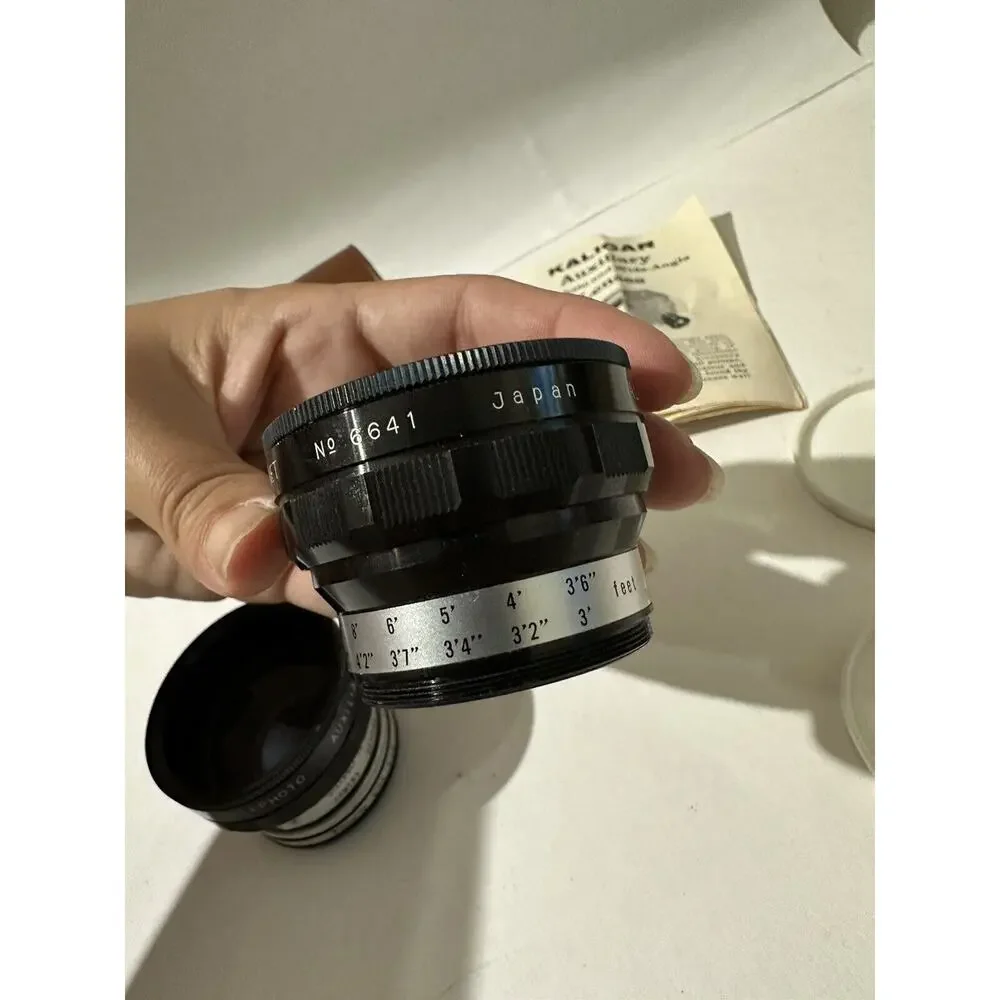 Kaligar Camera Lens Set of 2 Auxiliary Bayonet Wide Angle #7041 &‎ #6641 Japan